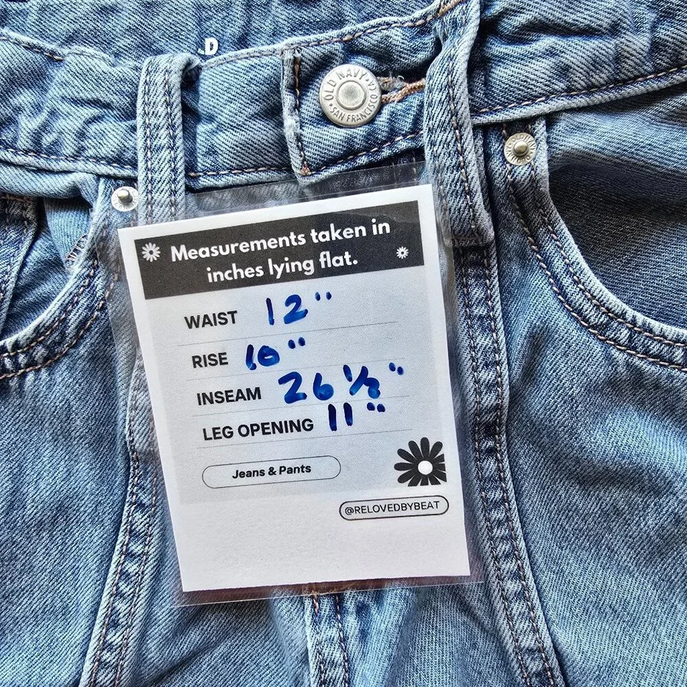 Old Navy Kids Cargo Jeans in Faded Blue
